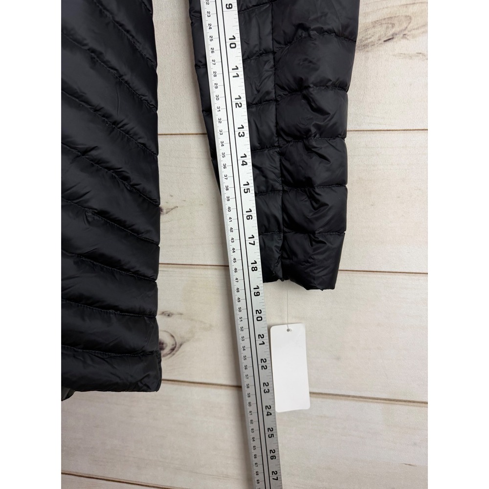 32 Degrees Heat Jacket Womens XS Black Ultra Light Packable Down Hooded NWT - Picture 6 of 7